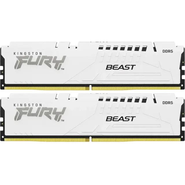 Оперативная память DDR5 64 Gb 6000 MHz Kingston FURY Beast White (KF560C30BWK2-64) купить! 