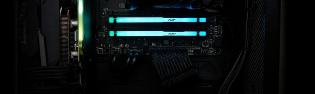 Оперативная память DDR5 32 ГБ 5600 МГц Kingston FURY Beast RGB (KF556C40BBAK2-32) модулей 2 шт. купить! 