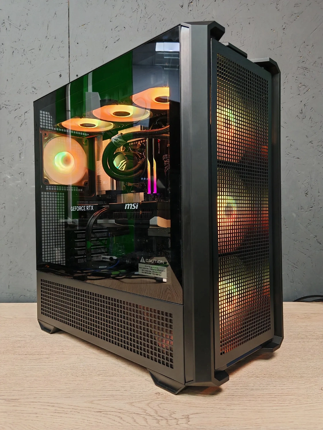 Игровой компьютер 989688 (Ryzen 7 7800X3D 4,2 ГГц/AMD B850/32 ГБ DDR5 6 ГГц/2048 ГБ SSD/RTX 5080 16 ГБ/Wi-Fi/1000W/MSI MAG FORGE 320R AirFlow TG ARGB)
