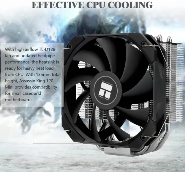 Кулер для процессора Thermalright Assassin King 120 MINI V2 (TRAK120MV2) купить! 