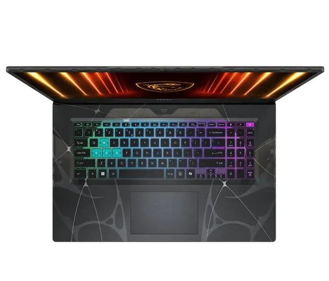 Ноутбук MSI Cyborg 17 B2RWFKG-283XRU (Intel Core 7 240H/17.3" 1920x1080, 144Hz/16Gb/1Tb SSD/NVIDIA GeForce RTX 5060 8Gb/Wi-Fi 6E, Bluetooth 5.3/Win11 Pro) Прозрачный Черный - фото