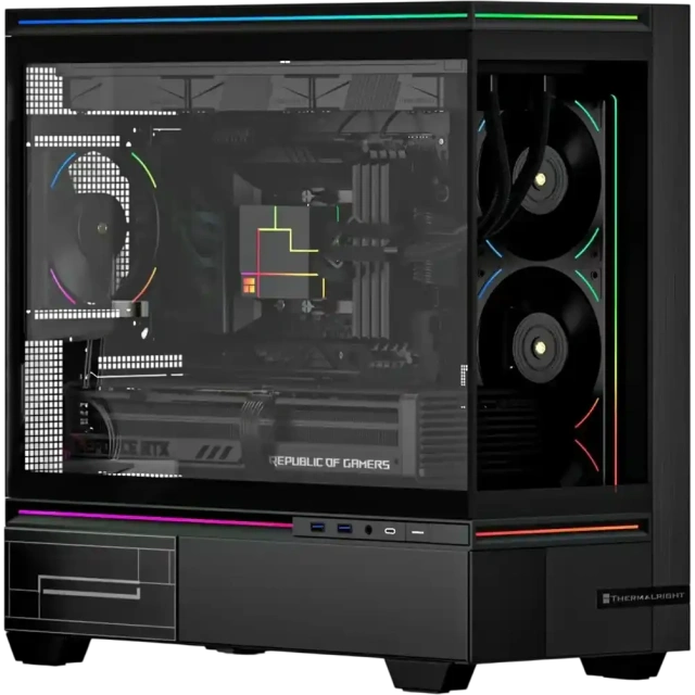Игровой компьютер 989688 (Ryzen 7 7800X3D 4,2 ГГц/AMD B850/32 ГБ DDR5 6 ГГц/2048 ГБ SSD/RTX 5080 16 ГБ/Wi-Fi/1000W/Thermalright M10 TG Black ) - купить по выгодной цене!