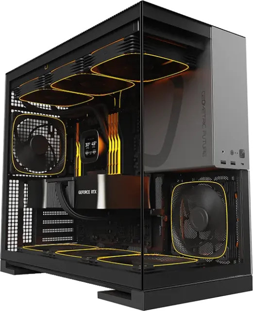Компьютерный корпус Geometric Future Model 5 Black Gray (1AM5WKBK00100) (GF_M5-GB) купить! 