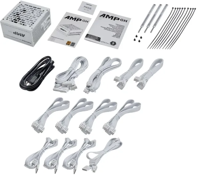Блок питания Phanteks 750W AMP GH White (PH-P750GH_WT01) 16 Pin (PCIe 5.0 Connector Cable Details) купить! 