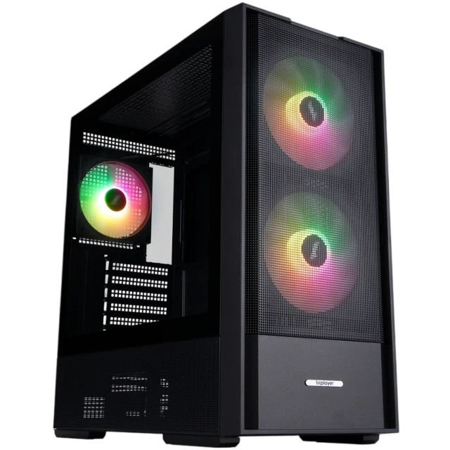 Компьютерный корпус 1STPLAYER AU7 ARGB Black (AU7-BK-2FA7-14-2FA7R-1FA7) купить! 