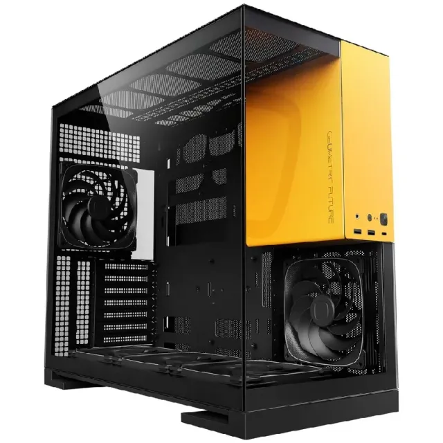 Компьютерный корпус Geometric Future Model 5 ARGB Black Yellow with fans (1AM5WKBY01100) купить! 