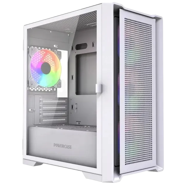Компьютерный корпус Powercase ALISIO Micro X4W V2 LE ARGB White (CAMCXW-A4-LE) купить! 