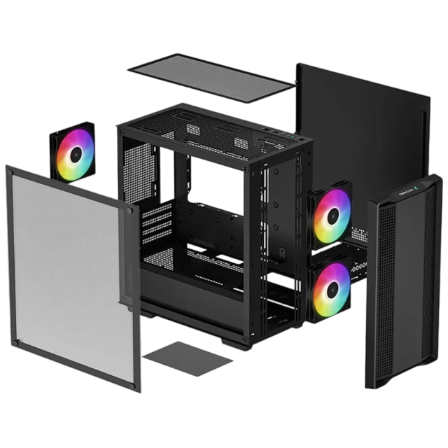 Компьютерный корпус Deepcool CC360 TG ARGB Black (R-CC360-BKAPM3-G-1) купить! 