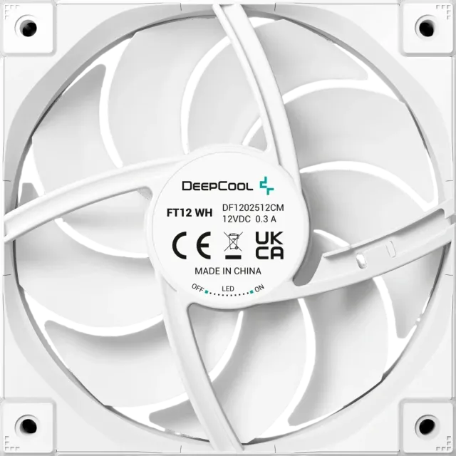 Вентилятор для корпуса Deepcool FT12 WH LED White купить! 