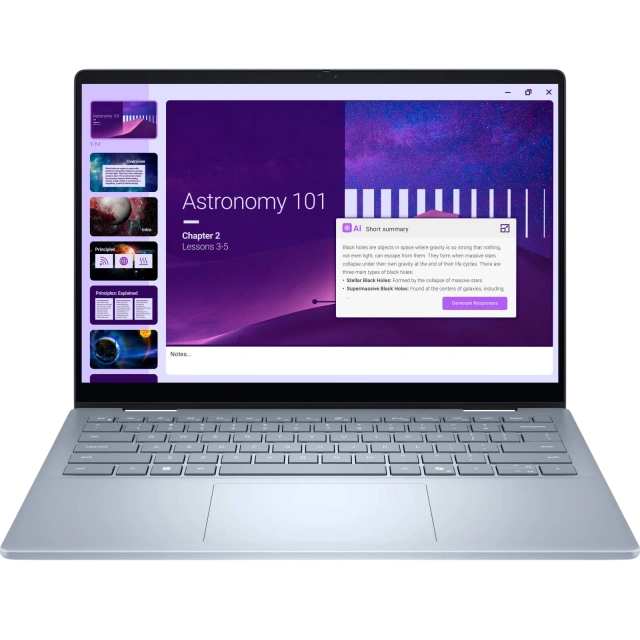 Ноутбук Dell 14 Plus 2-in-1 DB04250 (Ultra 7 256V/14" 1920x1200 Touch/16Gb/1Tb SSD/Win 11 Home) Ice Blue - фото