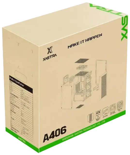 Офисный компьютер 990512 (Core i3-13100 3,4 ГГц/Intel B760/32 ГБ DDR5 6  ГГц/1024 ГБ SSD/Wi-Fi/650W/XASTRA A406 4ARGB Black) - купить! 
