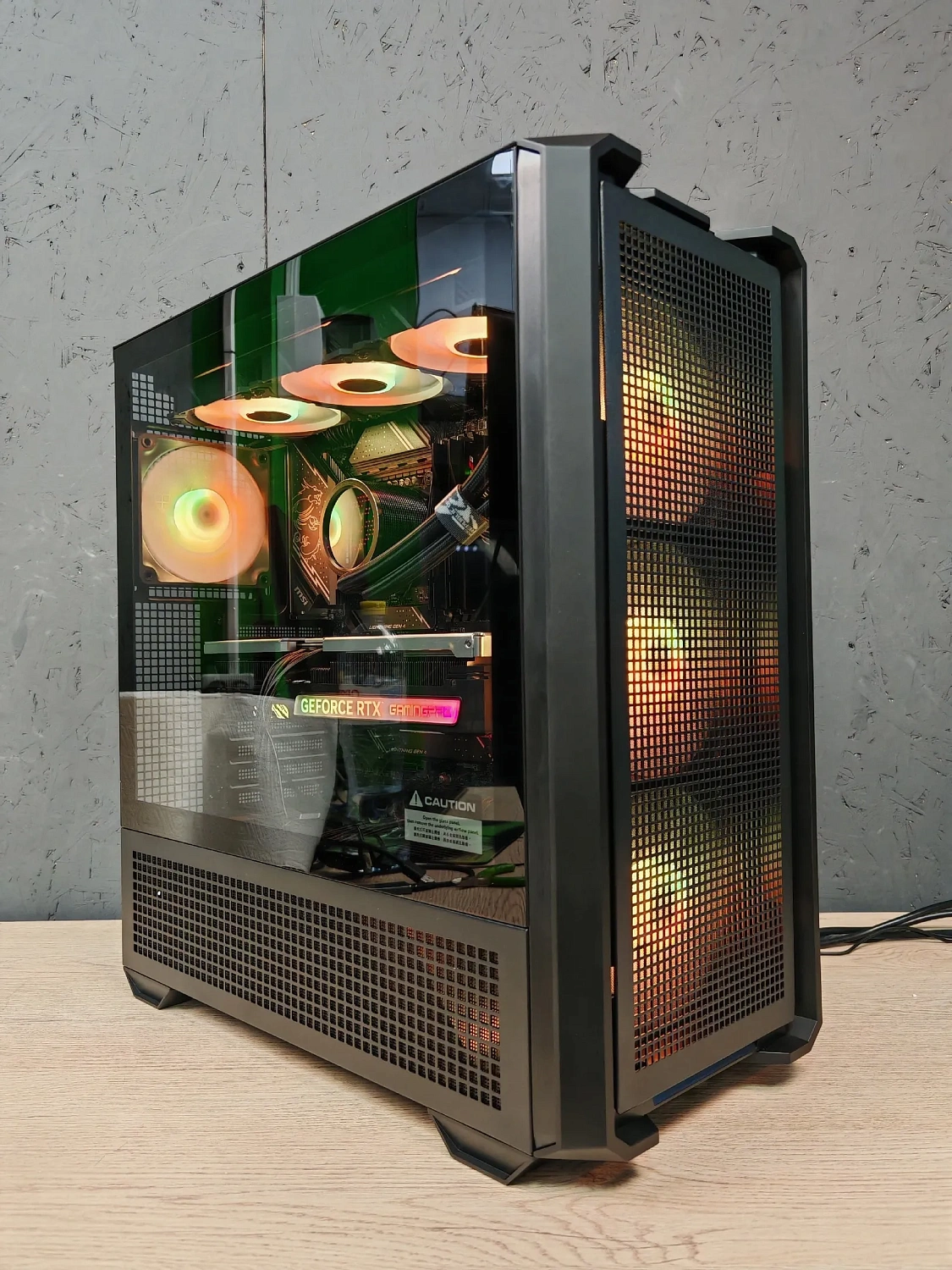 Игровой компьютер 989678 (Ryzen 7 7800X3D 4,2 ГГц/AMD B850/32 ГБ DDR5 6 ГГц/1024 ГБ SSD/RTX 5070 12 ГБ/Wi-Fi/1000W/MSI MAG FORGE 320R AirFlow TG ARGB)