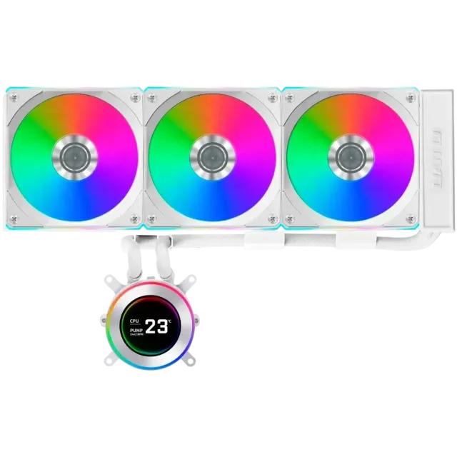 Система водяного охлаждения Lian Li HydroShift II LCD-C 360R (GHS2LCD36RW ARGB White (G89.GHS2LCD36RW.R0) купить! 