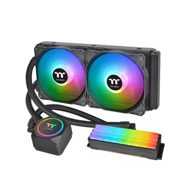 Система водяного охлаждения для процессора/оперативной памяти Thermaltake Floe RC240 (CL-W271-PL12SW-A) купить! 