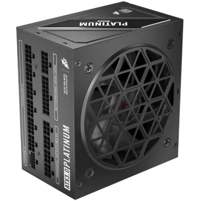 Блок питания 1STPLAYER 1000W NGDP Platinum Black (HA-1000BA3-BK) 16 Pin (PCIe 5.0 Connector Cable Details) купить! 