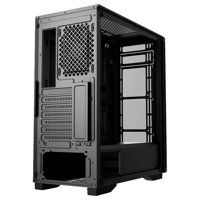 Компьютерный корпус Deepcool MATREXX 50 ADD-RGB 4F без БП, боковое окно (закаленное стекло), 3xRGB LED 120мм ветилятора спереди и 1xRGB LED 120мм ветилятора сзади, черный, ATX (DP-ATX-MATREXX50-AR-4F-NE) купить! 