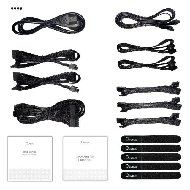 Блок питания Ocypus 750W Iota P750 (Iota-P750-G1FFBK024X-EU) 16 Pin (PCIe 5.0 Connector Cable Details) купить! 