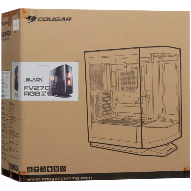 Корпус Cougar FV270 RGB (CGR-58M6B-RGB) черный купить! 