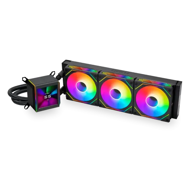 Система водяного охлаждения Lian Li GA II LCD SL-INF 360 ARGB Black (GA2ALCD36INB) (G89.GA2ALCD36INB.R0) купить! 