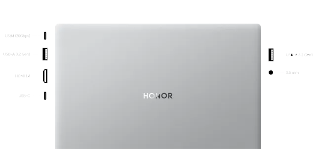 Ноутбук HONOR MagicBook X16 Plus BRI-721 (Ryzen 7 8845HS/16.1" 2K/32Gb/4Tb SSD/Radeon 780M/Win 11 P) - фото