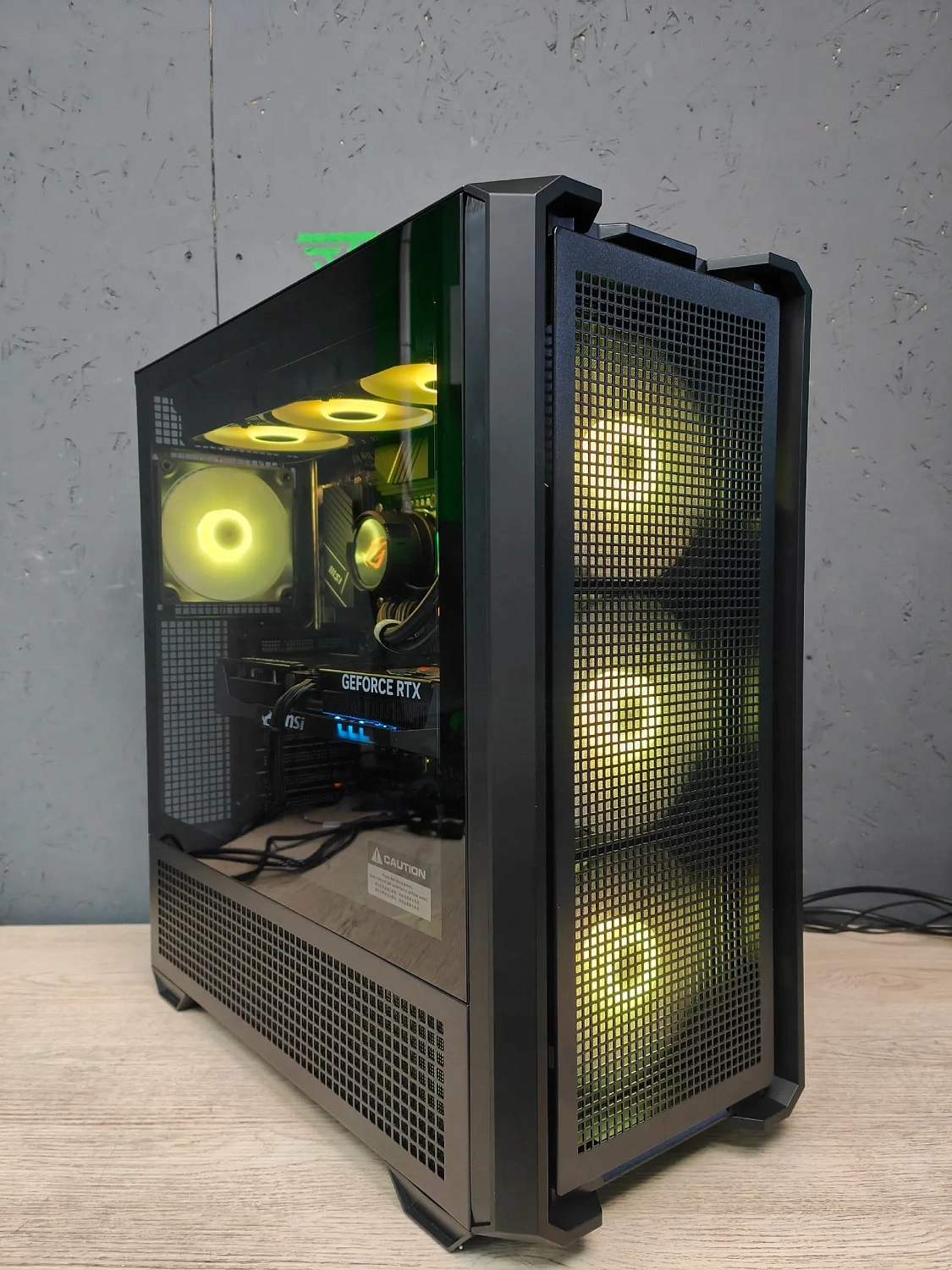 Игровой компьютер 989694 (Ryzen 9 9950X3D 4,3 ГГц/AMD B850/32 ГБ DDR5 6 ГГц/1024 ГБ SSD/RTX 5080 16 ГБ/Wi-Fi/1000W/MSI MAG FORGE 320R AirFlow TG ARGB)