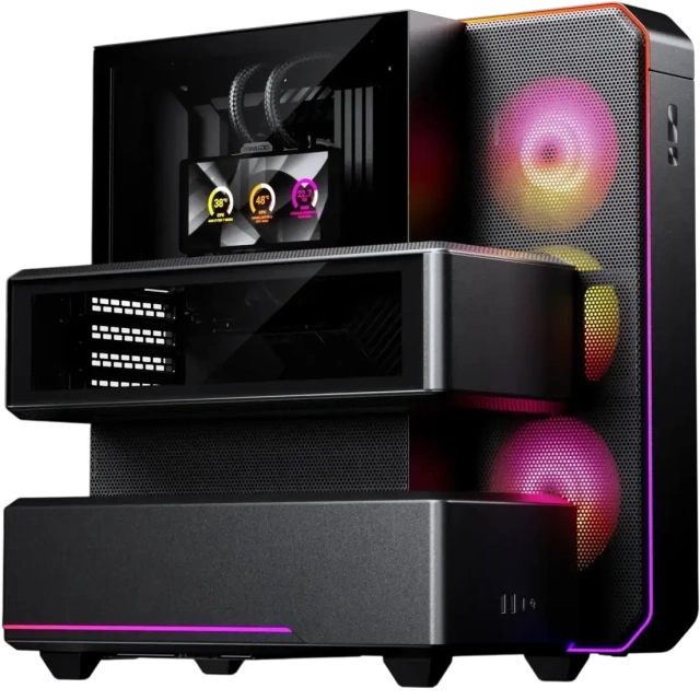 Компьютерный корпус PHANTEKS EX5 Max ARGB LCD Black (PH-EX526M_DBK01) купить! 