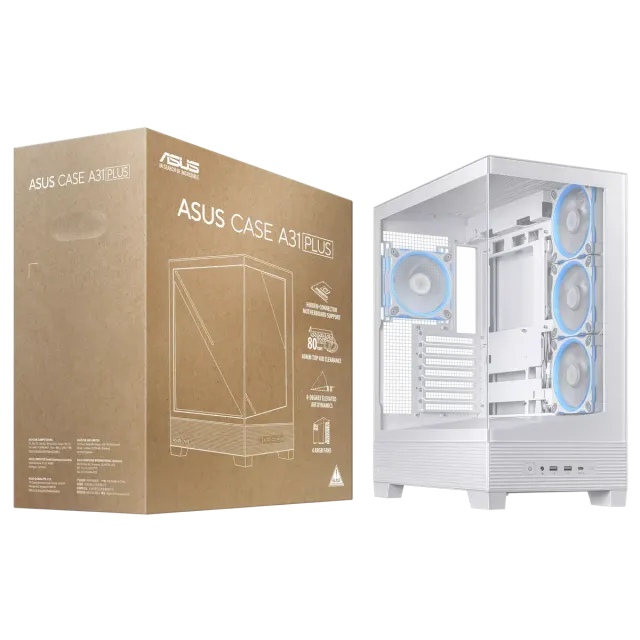 Компьютерный корпус ASUS A31 PLUS TG ARGB White (90DC00R3-B19000) купить! 