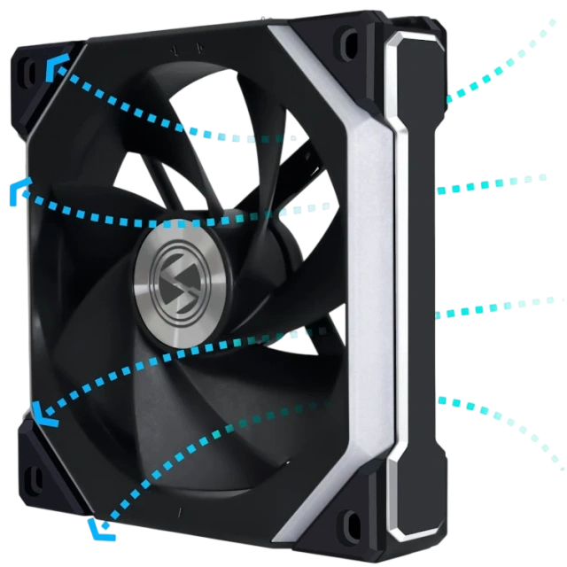 Вентилятор для корпуса UNI FAN SL Reverse ARGB Black V2 купить! 