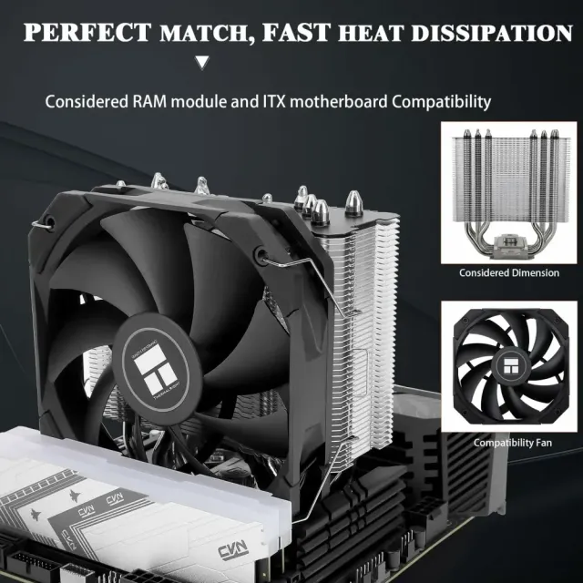 Кулер для процессора Thermalright Assassin King 120 MINI V2 (TRAK120MV2) купить! 