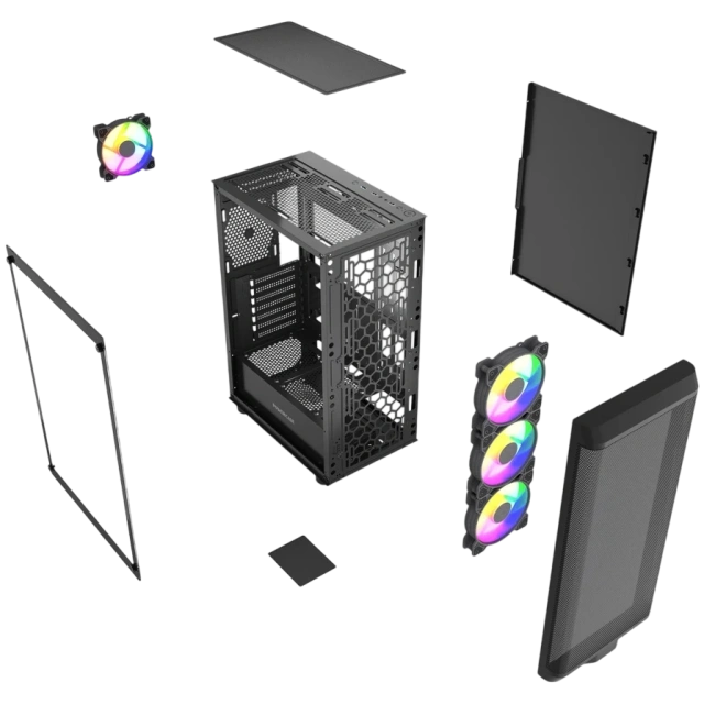 Компьютерный корпус Powercase Mistral EA22 TG FRGB Black (CMAEA22-L4) купить! 