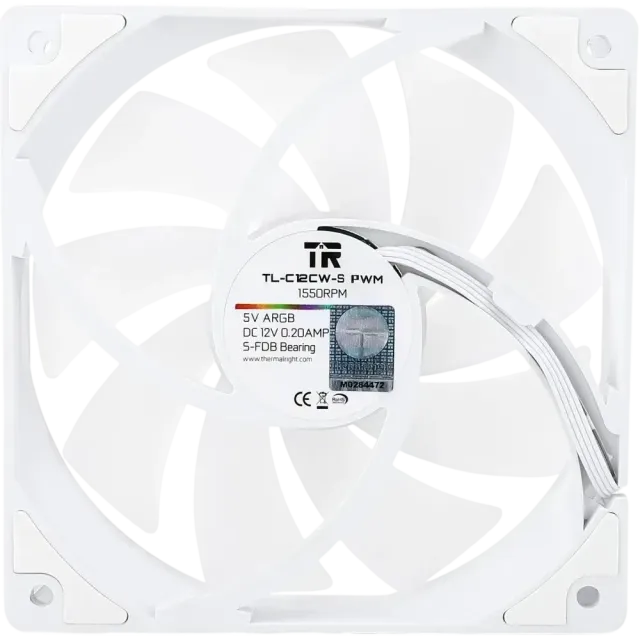 Вентилятор для корпуса Thermalright TL-C12CW-S ARGB White (TRTLC12CWS) купить! 