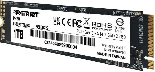 Твердотельный накопитель Patriot 1000 Gb P320 (P320P1TBM28) купить! 