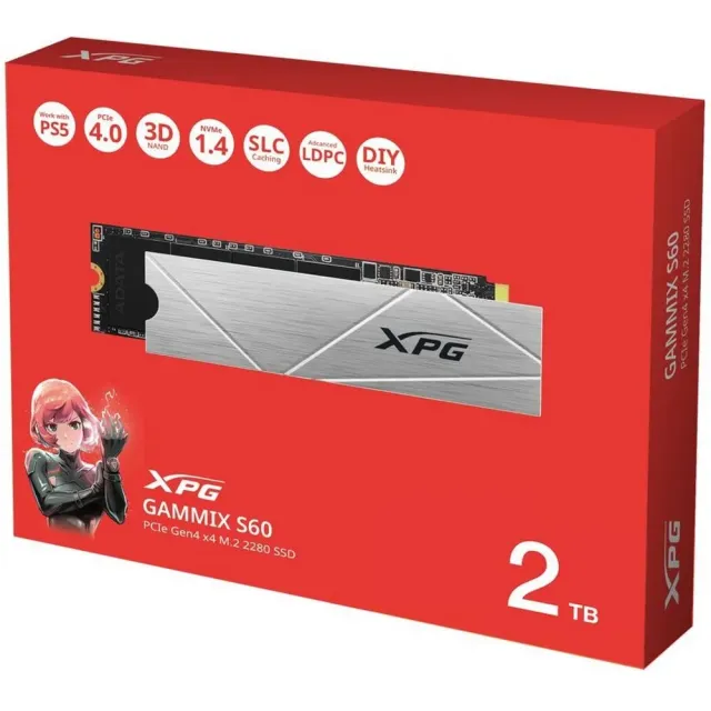 Твердотельный накопитель ADATA 2000 Gb S60 Gray (AGAMMIXS60-2T-CS) купить! 