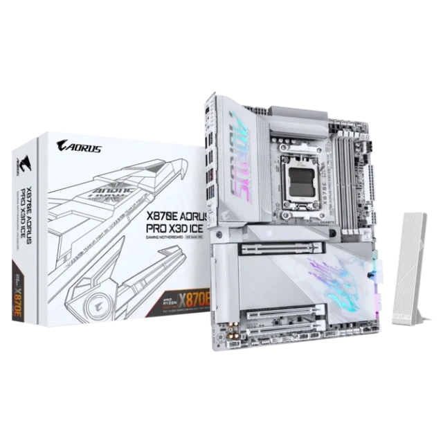 Материнская плата Gigabyte X870E AORUS PRO X3D ICE купить! 