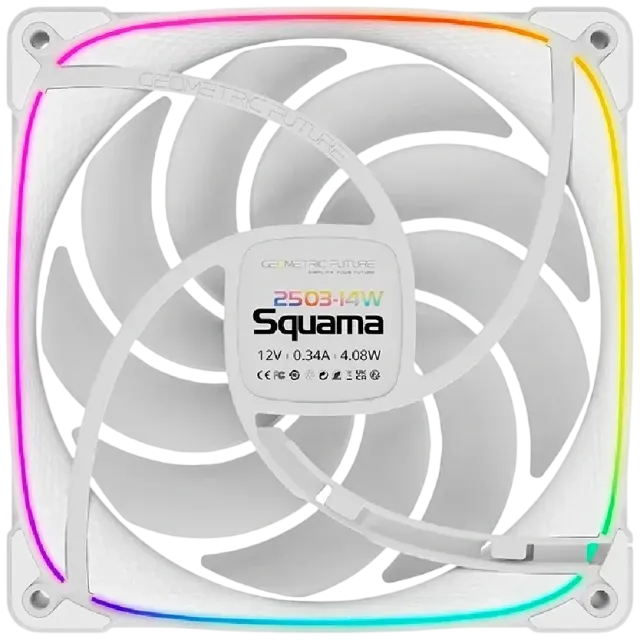 Комплект вентиляторов для корпуса Geometric Future Squama 2503W-14 ARGB White (1F2503W314000) купить! 