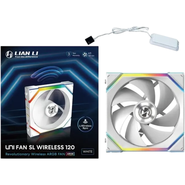 Вентилятор для корпуса Lian Li UNI FAN SL WIRELESS 120 ARGB White 12SL1W1W (G99.12SL1W1W.R0) купить! 