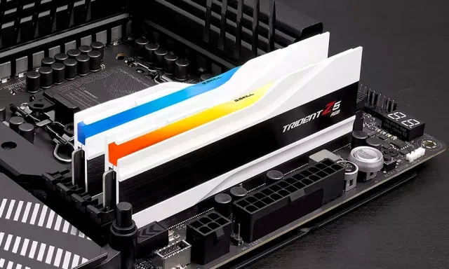 Оперативная память DDR5 32 Gb 6000 MHz G.Skill TRIDENT Z5 RGB White (F5-6000J3238F16GX2-TZ5RW) купить! 
