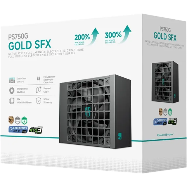 Блок питания Deepcool 750W GAMERSTORM PS750G 16 Pin (PCIe 5.0 Connector Cable Details) купить! 