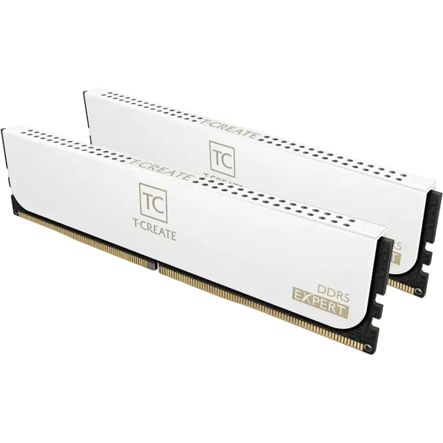 Оперативная память DDR5 64 Gb 6000 MHz Team Group T-Create Expert White (CTCWD564G6000HC34BDC01) купить! 