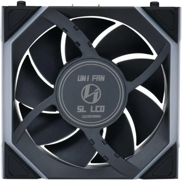 Вентилятор для корпуса Lian Li UNI FAN SL WIRELESS LCD 120 12SLLCD1W1B ARGB Black (G99.12SLLCD1W1B.R0) купить! 