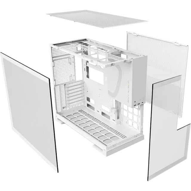 Компьютерный корпус Geometric Future Model 5 ARGB White with fans (1AM5WKWT01100) купить! 
