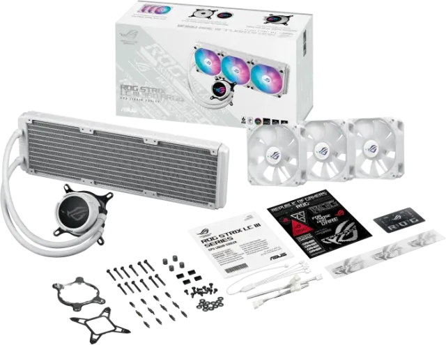 Система водяного охлаждения ASUS ROG STRIX LC III 360 ARGB White (90RC00T2-M0UAY0) купить! 