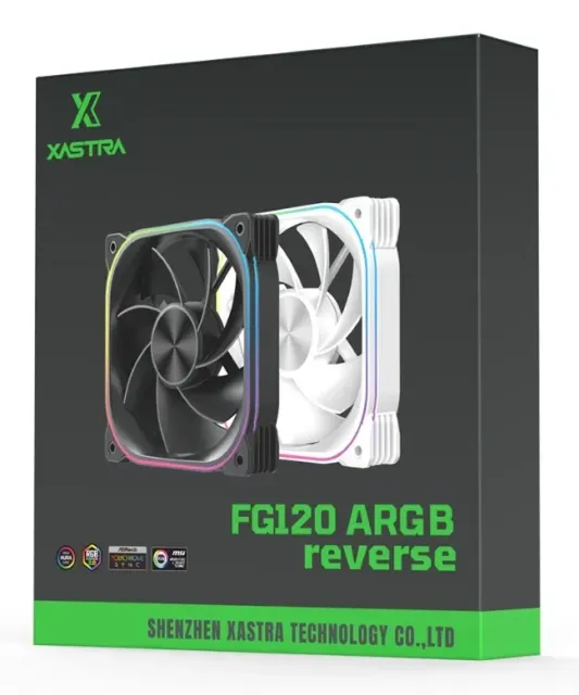 Вентилятор для корпуса XASTRA FG120B ARGB reverse Black (FG120-1BA-SRX) купить! 