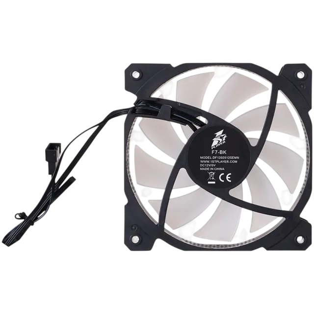 Вентилятор для корпуса 1STPLAYER F7 ARGB Black (F7-BK) купить! 